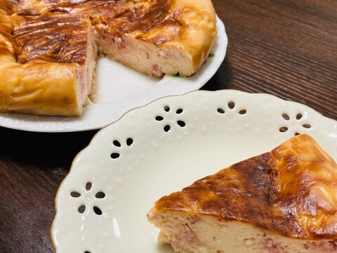 炊飯器で簡単☆いちごのチーズケーキ♪